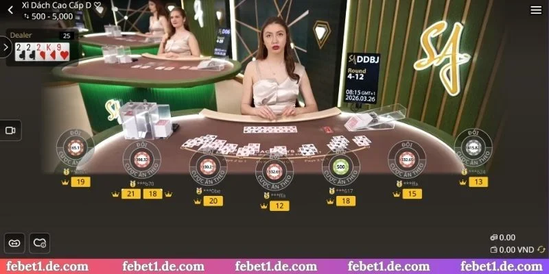 5 trò chơi Live Casino Febet cực hot hit